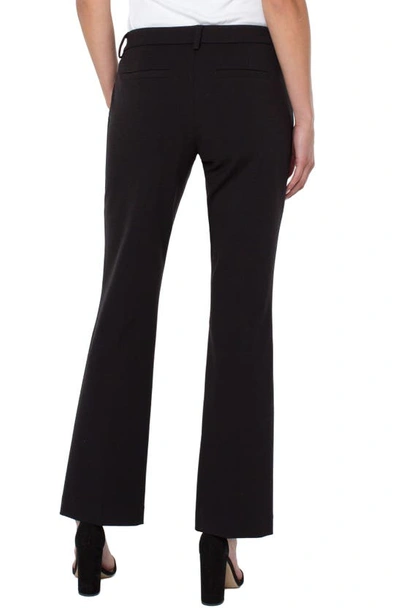 Shop Liverpool Los Angeles Liverpool Kelsey Flare Stretch Suiting Pants In Black