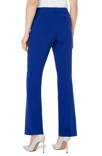 Shop Liverpool Los Angeles Kelsey Flare Stretch Suiting Pants In Royal Violet