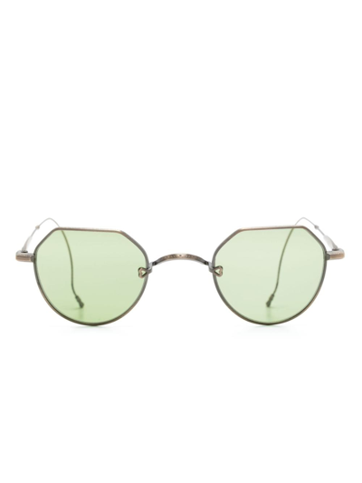 Shop Matsuda Round-frame Tinted-lenses Sunglasses In Gold