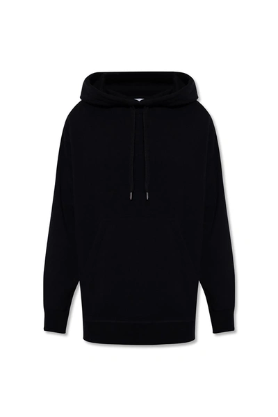 Shop Burberry Checked Hoodie In Black