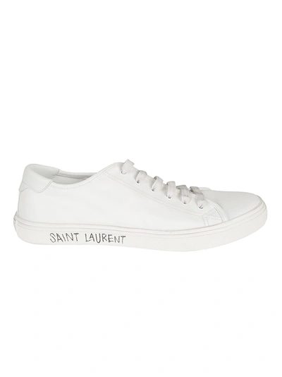 Shop Saint Laurent Malibu L T Sn Sl Sneakers In White