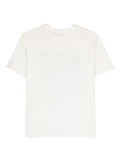 Shop Lanvin T-shirt Con Tasca In White