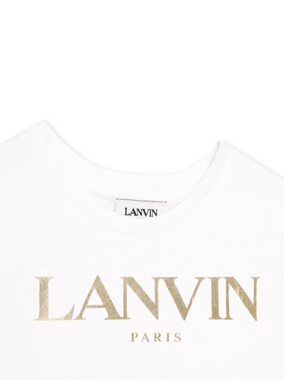 Shop Lanvin T-shirt Con Logo In White