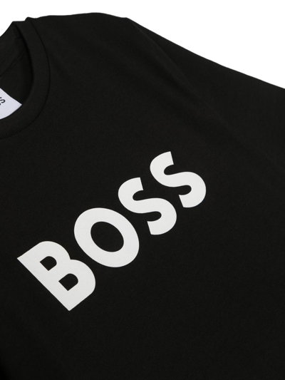 Shop Hugo Boss T-shirt Con Logo In Black
