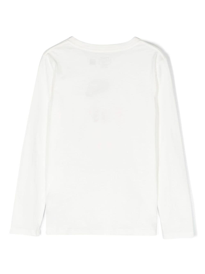 Shop Ralph Lauren Polo-bear Cotton Sweatshirt In White