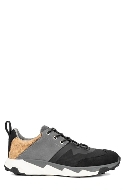 Hybrid Green Label Trillium Mixed Media Sneaker In Black