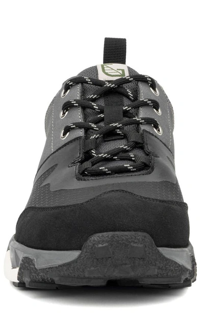 Hybrid Green Label Trillium Mixed Media Sneaker In Black