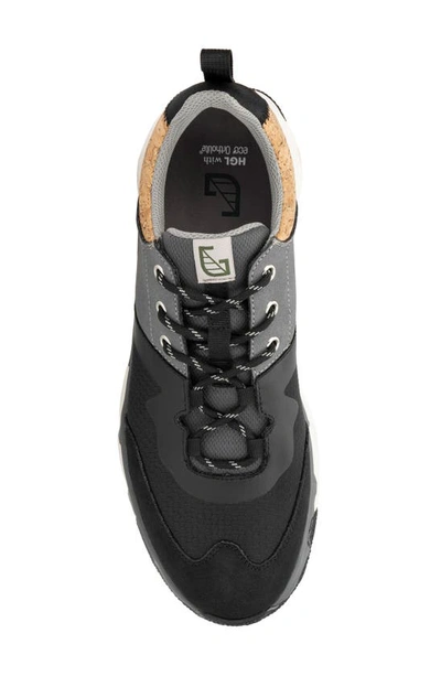 Hybrid Green Label Trillium Mixed Media Sneaker In Black