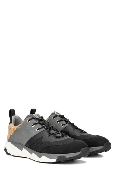 Hybrid Green Label Trillium Mixed Media Sneaker In Black