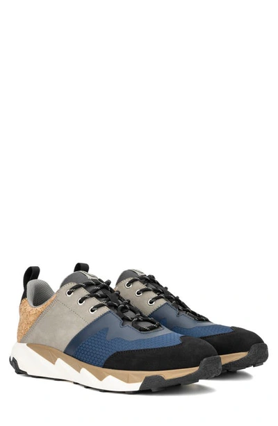 Hybrid Green Label Trillium Mixed Media Sneaker In Blue