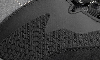 Hybrid Green Label Trillium Mixed Media Sneaker In Black