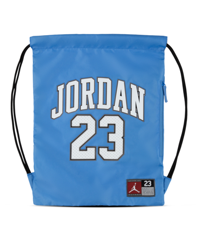 Shop Jordan Little Boys Jersey Gym Sack Bag In University Blue