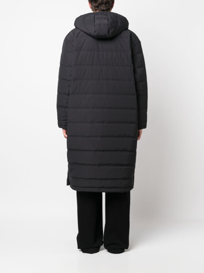 Shop Henrik Vibskov Tabasco Padded Hooded Coat In Black