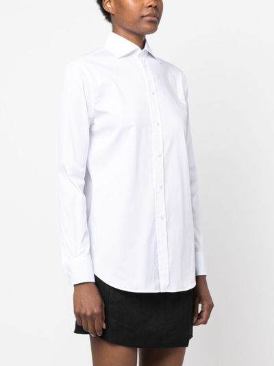 Polo Ralph Lauren Charmain Long-sleeve Shirt In White