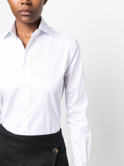 Polo Ralph Lauren Charmain Long-sleeve Shirt In White