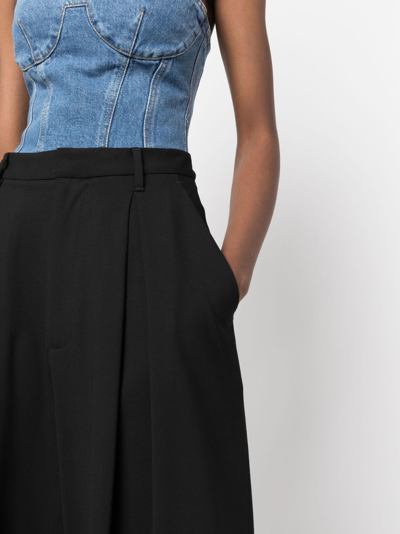 Giuseppe Di Morabito High-waist Wool-blend Trousers In Black