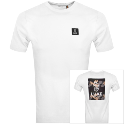 Shop Luke 1977 Bsp 2 Back Print T Shirt White