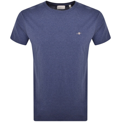 Shop Gant Original Regular Shield T Shirt Blue