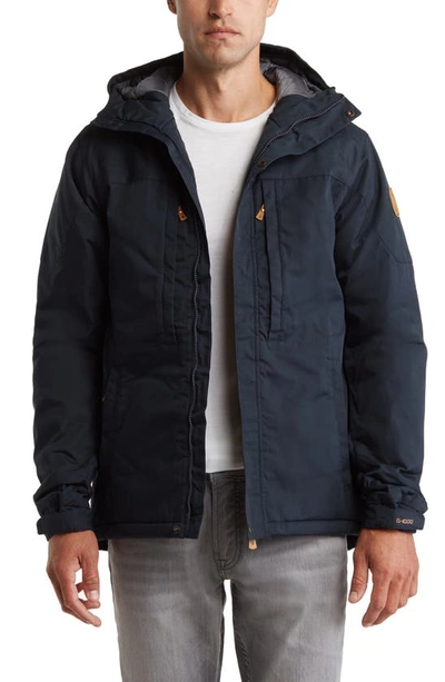 Fjall Raven Fjällräven Skogsö Water Resistant Insulated Jacket In Dark Navy