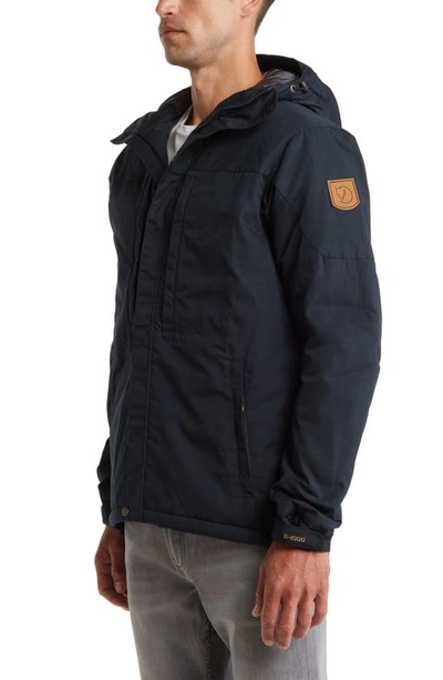 Fjall Raven Fjällräven Skogsö Water Resistant Insulated Jacket In Dark Navy