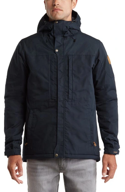 Fjall Raven Fjällräven Skogsö Water Resistant Insulated Jacket In Dark Navy