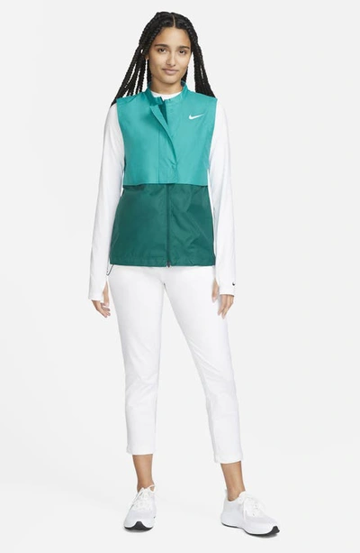 Shop Nike Tour Repel Golf Vest In Teal Nebula/ Geode Teal/ White