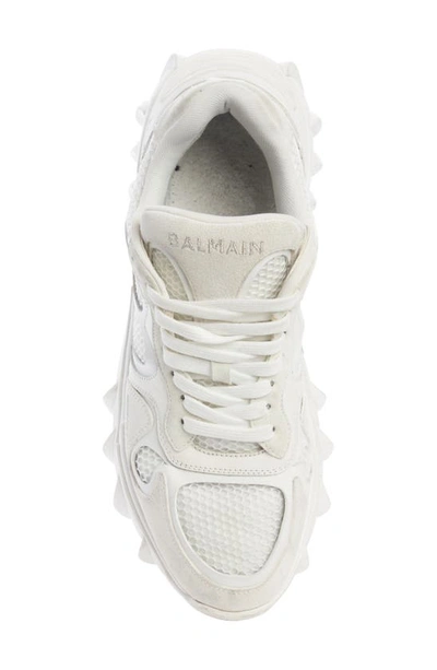 Shop Balmain B-east Sneaker In Blanc