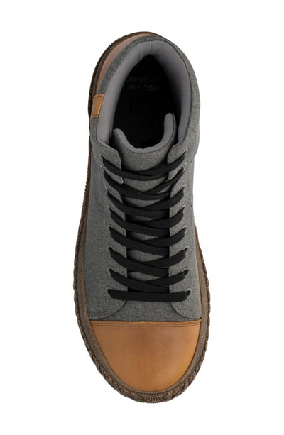 Hybrid Green Label Men's The Wolsey 2.0 High Top Sneakers In Grey