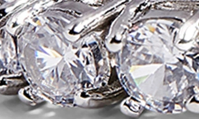 Shop Drae Cubic Zirconia Tennis Bracelet In Silver