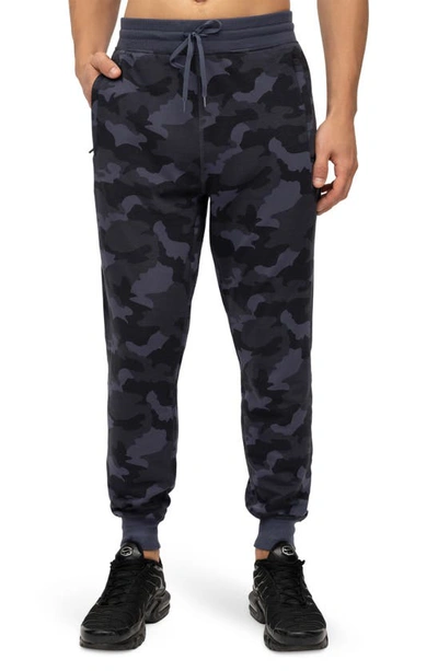 Shop 90 Degree By Reflex Terry Joggers In P557 Camo Navy Combo