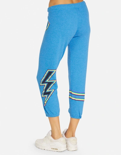 Lauren Moshi Alana Neon Lightning Eye In Sky Blue