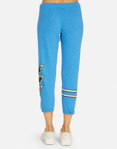 Lauren Moshi Alana Neon Lightning Eye In Sky Blue