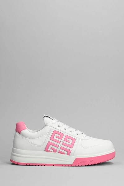 GIVENCHY GIVENCHY G4 LOW SNEAKERS IN WHITE LEATHER 