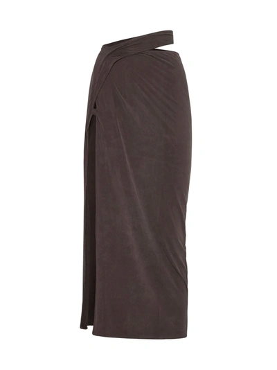 Shop Jacquemus Skirt In Brown