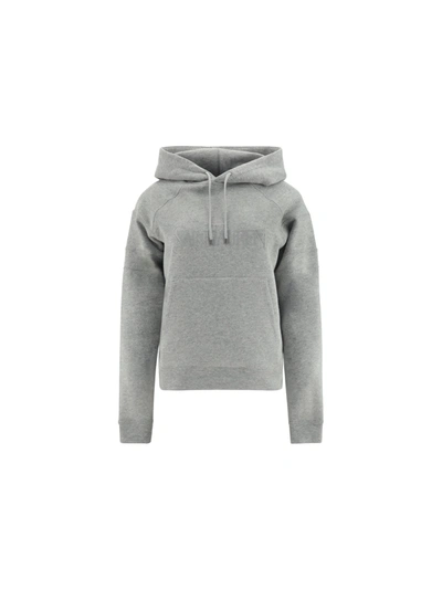 Shop Saint Laurent Hoodie In Grigio