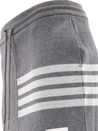 Shop Thom Browne "4-bar" Skirt In Grey
