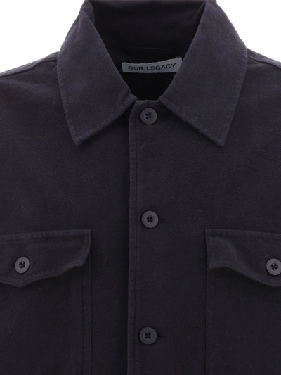 Shop Our Legacy "evening Coach" Overshirt In Black