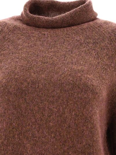 Shop Apc A.p.c. "roxy" Turtleneck Sweater In Brown