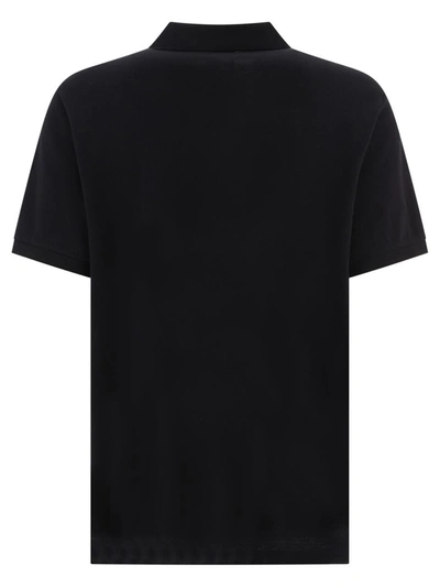 Shop Burberry "winslow" Polo Shirt In Black