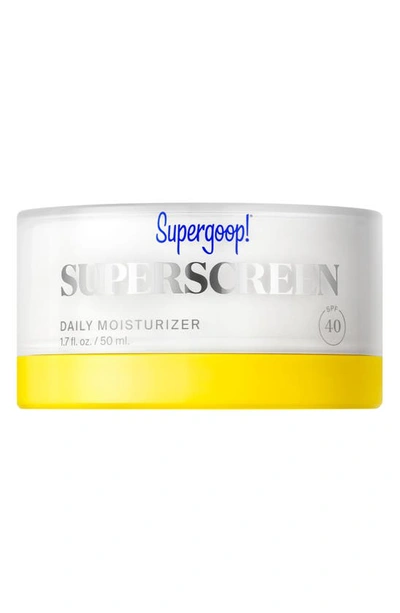 Shop Supergoopr Superscreen Daily Moisturizer Spf 40