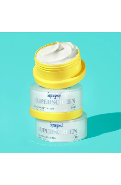 Shop Supergoopr Superscreen Daily Moisturizer Spf 40