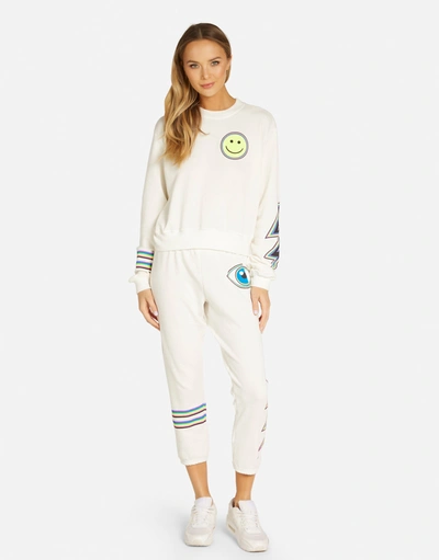 Lauren Moshi Spalding Neon Lightning Eye In Milk