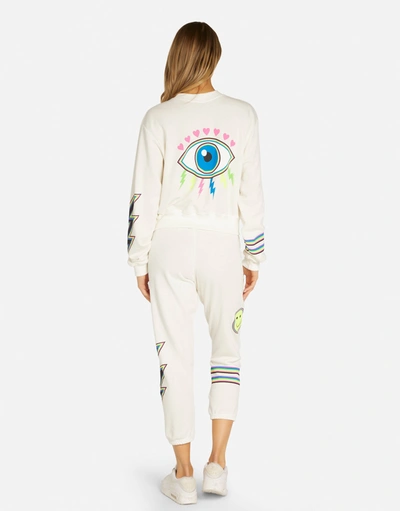 Lauren Moshi Spalding Neon Lightning Eye In Milk