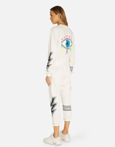 Lauren Moshi Spalding Neon Lightning Eye In Milk