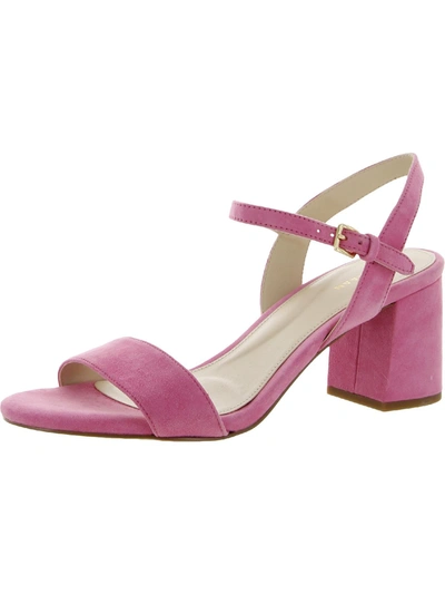 Shop Cole Haan Josie Womens Suede Ankle Strap Heels In Pink