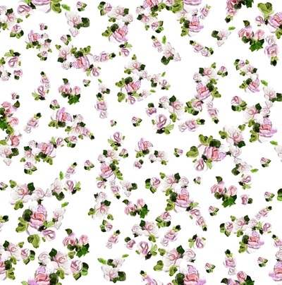 Milla Tender Floral Midi Tie-strap Dress In White