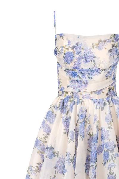 Milla Hydrangea Spaghetti Strap Midi Dress In Hydrangea