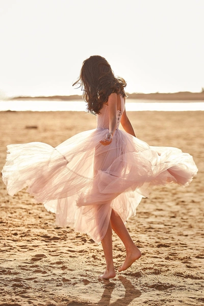 Milla Misty Rose One-shoulder Cocktail Tulle Dress In Misty Rose