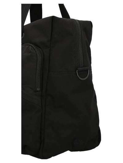 Shop Y-3 Logo Embroidery Duffle Bag In Black