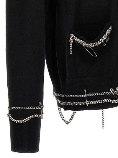 Shop R13 Chain Embellished Sweater, Cardigans Black